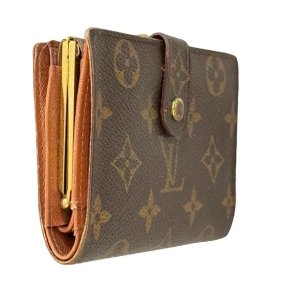 Louis Vuitton Monogram Unisex Viennois Kisslock Wallet with Box Multi HP! - Picture 4 of 16